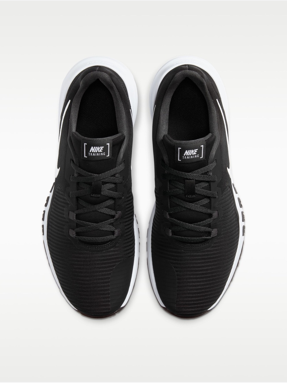 Nike Flex Control TR4 Men’s 7 Women’s 8.5 Black White Training Shoes - Picture 6 of 8